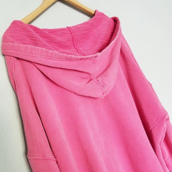 Free People FP Movement Solid Honey Dove Pullover Hoodie in Pink Size L Rare $98 - Picture 14 of 16